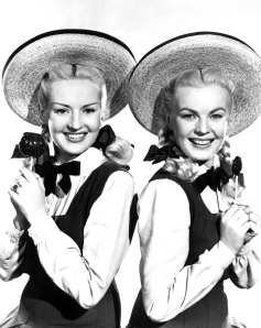 Betty Grable and June Haver as the Dolly Sisters